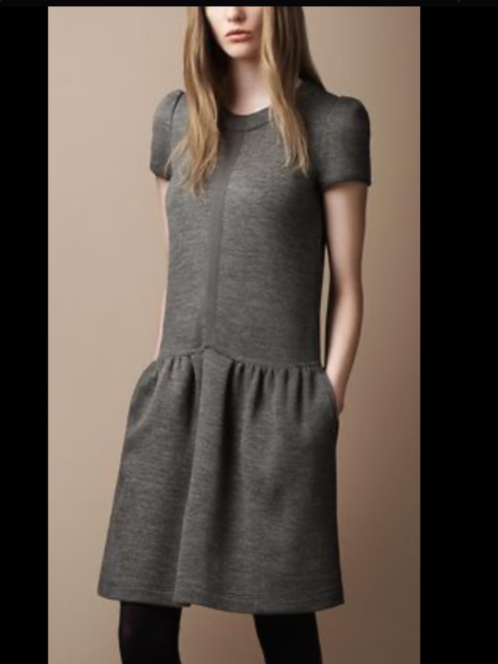 Burberry charcoal grey dress